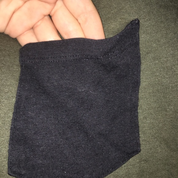 Forever 21 forest green mini T-shirt dress - Picture 3 of 4